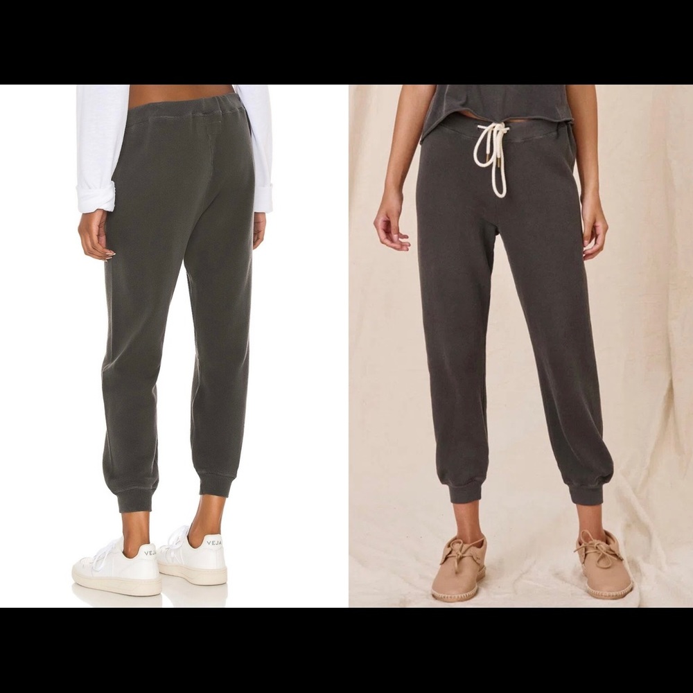 The Great The Cropped Sweatpant in Washed Black size 2(m)